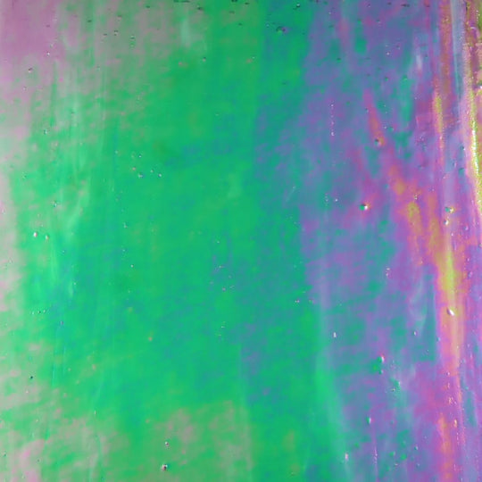 Glass Plate Iridescent Forest 