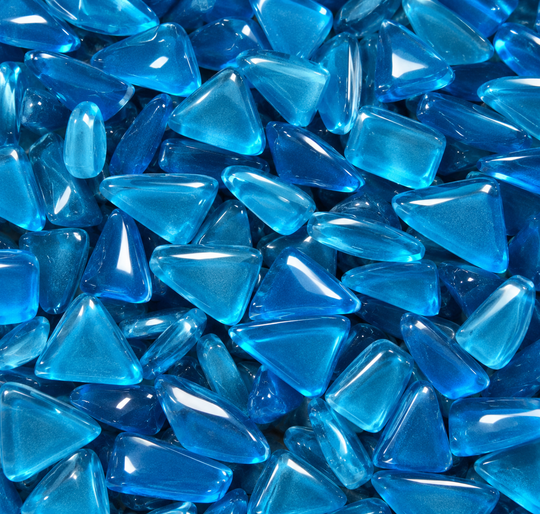 Glaspuzzle – Blau