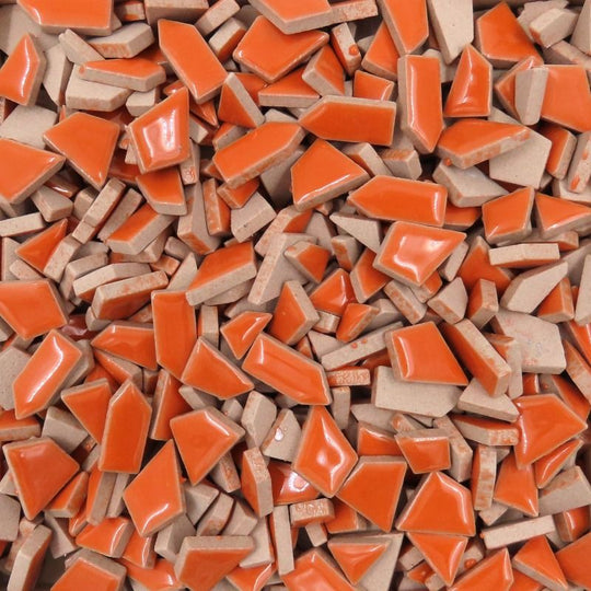 Mini Keramik-Puzzles orange