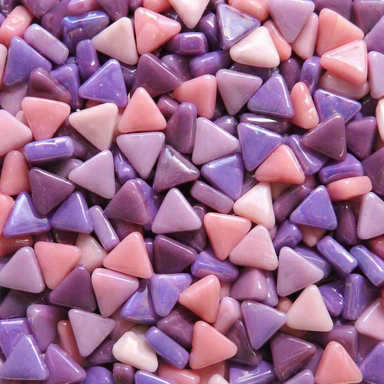 Mini Glasmozaïek Driehoek Paarsmix