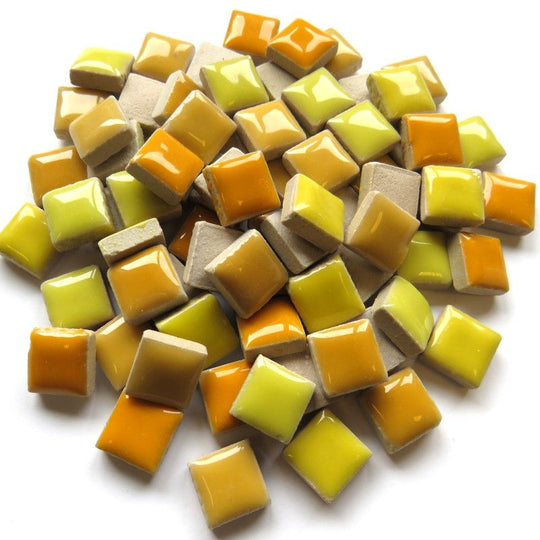 Keramiek 12mm Geel-Oranje Mix