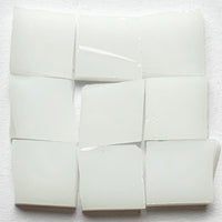 Detail van Tiffany Glacier Wit met negen glastegeltjes