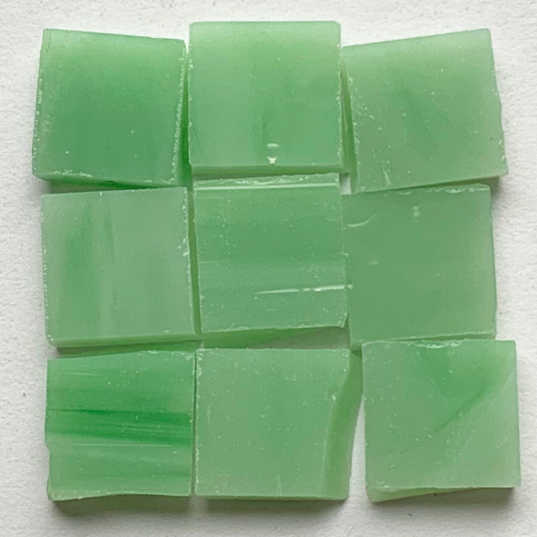 Detailansicht von Tiffany Glacier Melone mit neun Glasplättchen