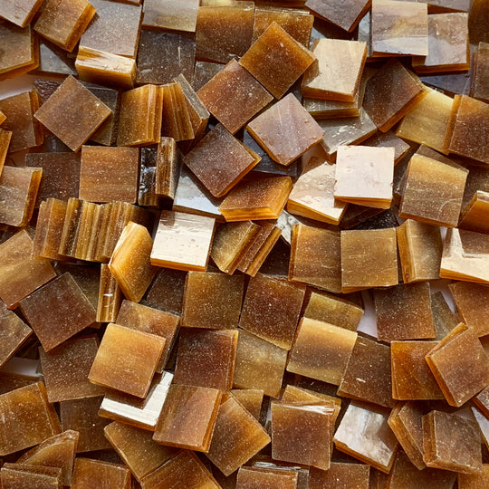 Glasmozaiek Tiffany Glacier 10mm Amber