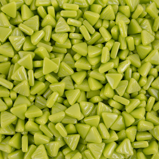 Mini Glasmosaik Dreieck Grüne Säure
