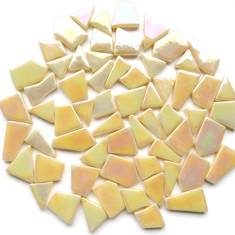 Ottoman Puzzle Irisierend  Creme