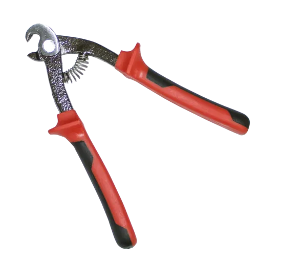 Rubi Papageienschnabelzange mit gebogenem Maul und ergonomischen Griffen