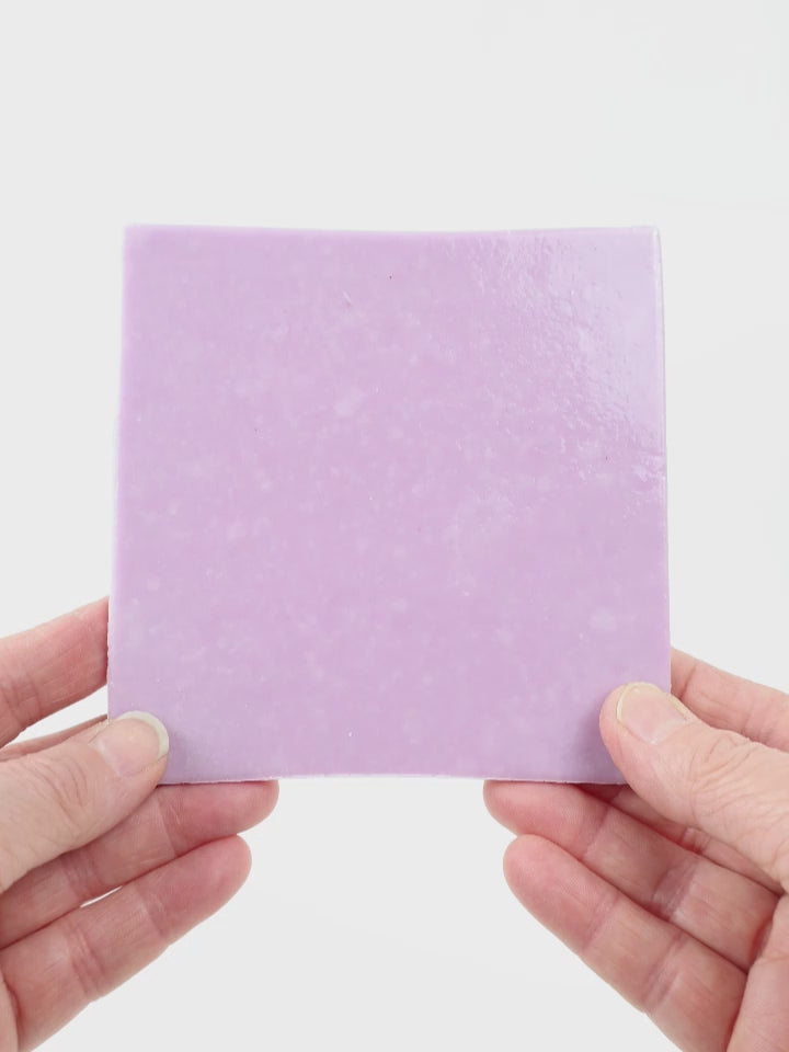 Video showing Morasutti Smalti mosaic tile – purple – 11.5 x 11.5 cm, rotated to show full tile