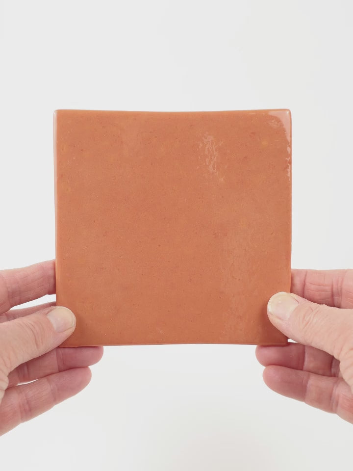 Video showing Morasutti Smalti mosaic tile – brick – 11.5 x 11.5 cm, rotated to show full tile