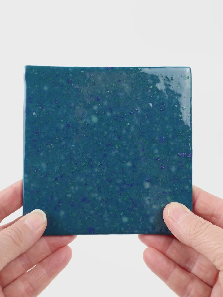 Video showing Morasutti Smalti mosaic tile – blue – 11.5 x 11.5 cm, rotated to show full tile