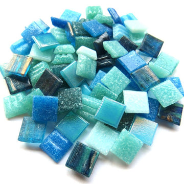 Glass Mosaic Water Mix 10mm