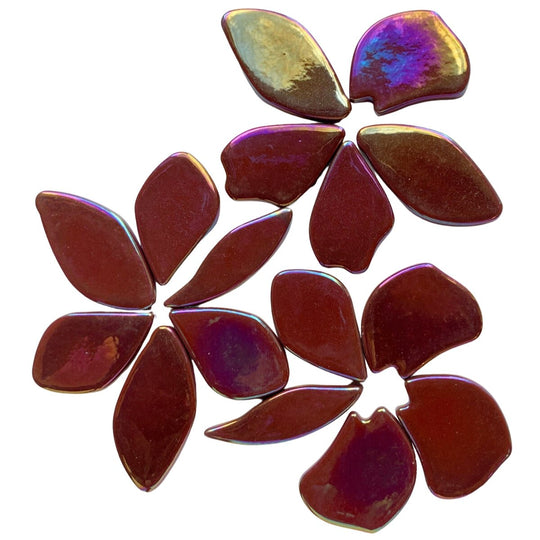 Bloemblaadjes Glas Parelmoer Bordeaux