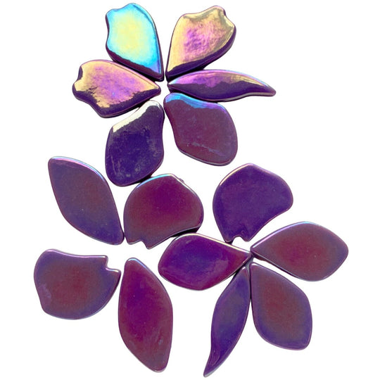 Bloemblaadjes Glas Parelmoer Magenta