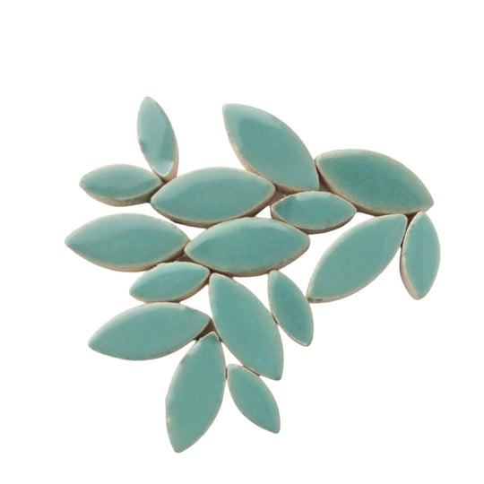 Ceramic Petals  Phthalo Green