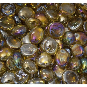 Verre Mosaique - glass mosaic -Glasmosaik-glasmozaïek-Glasdruppels 16-20mm Diamantamber - mosaicshop