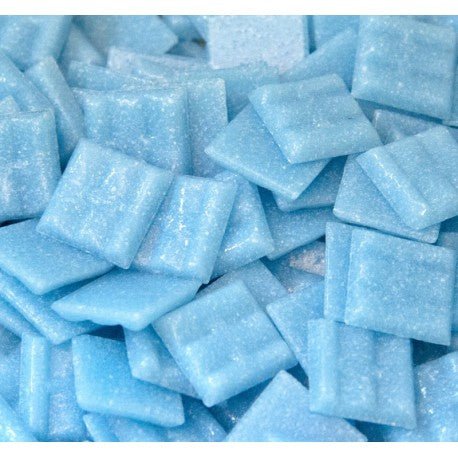 Glasmozaiek 20mm Cyaan