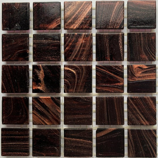 Glasmozaiek met Goud Dooradert 20mm Fluweel