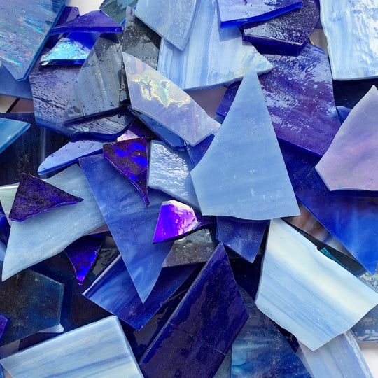 Crazy Paving  Sky Blue Mix