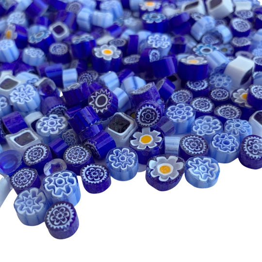 Millefiori Donkerblauwmix