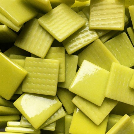 Pâte de Verre 25mm Groengeel