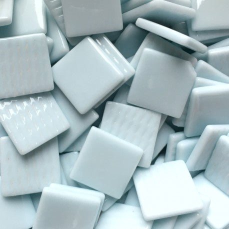 Pâte de Verre 25mm Lichtblauw Grijs