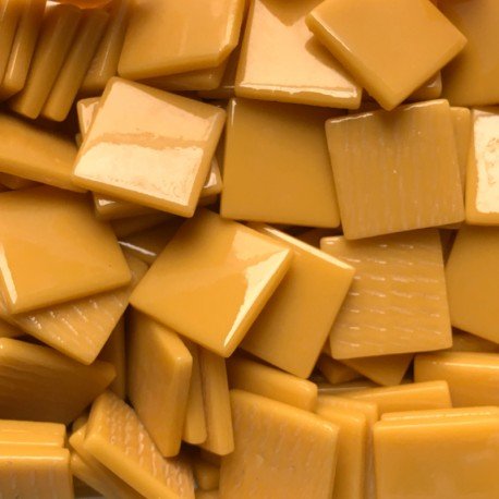 Pâte de Verre 25mm Opaalamber