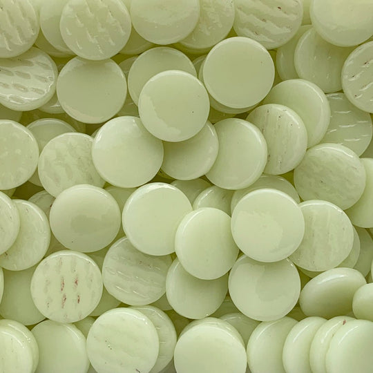 Ronde Glastegel 18mm Lichtgeel