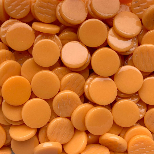 Glas-Pastillen 18mm  Opal-Orange