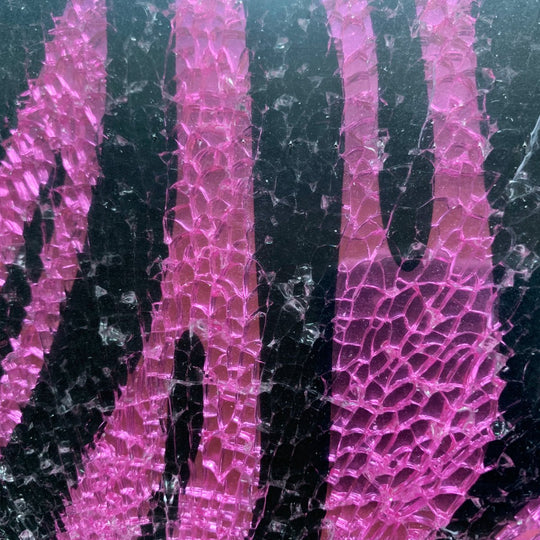 Safety Glas  Lila-Schwarz Zebra