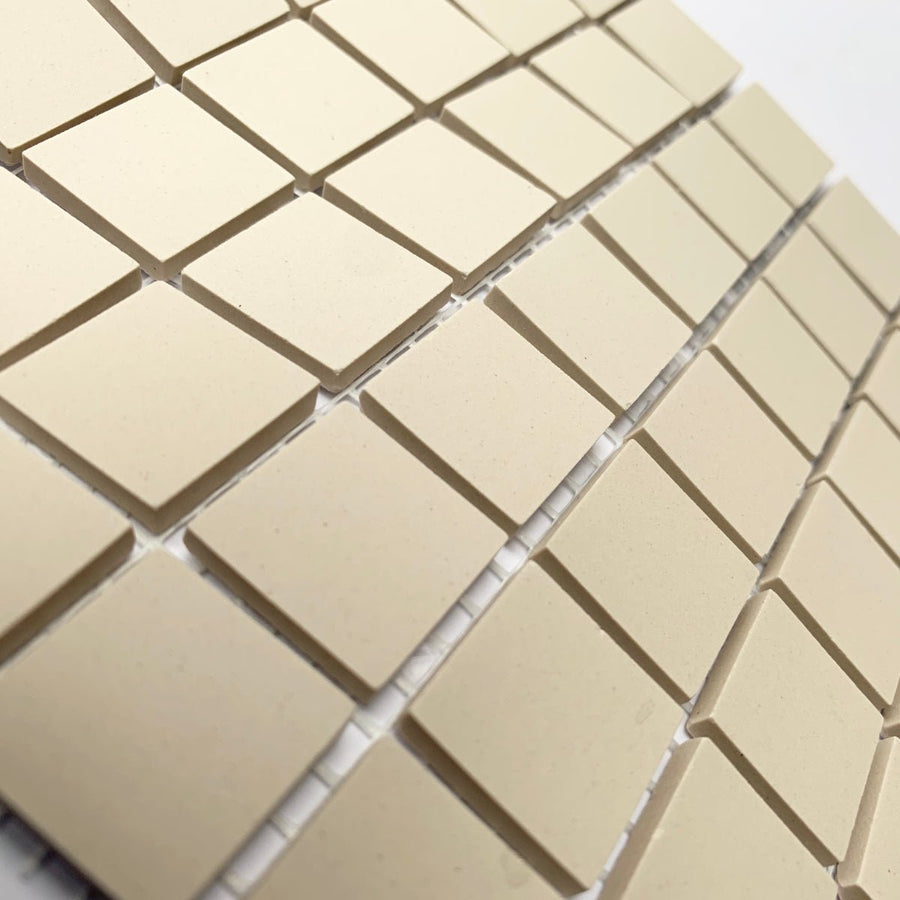 Winckelmans Blanc – matte mozaïektegels van 20x20 mm op gaas