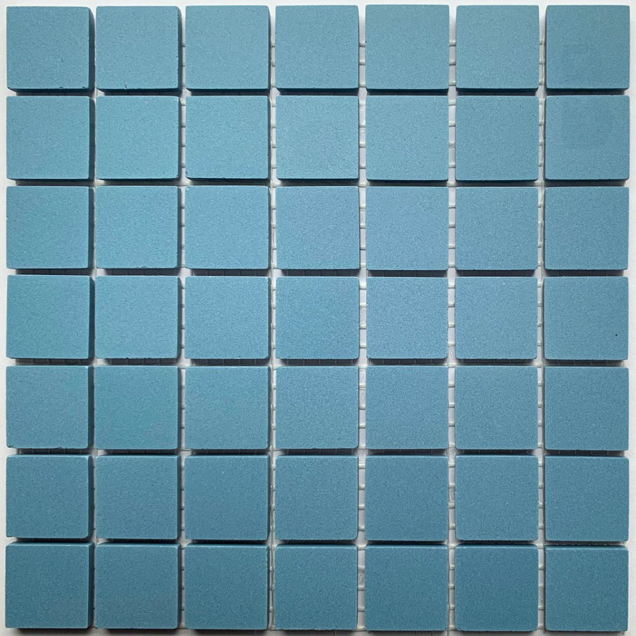 Winckelmans Bleu Foncé – matt 20x20 mm mosaic tiles on mesh