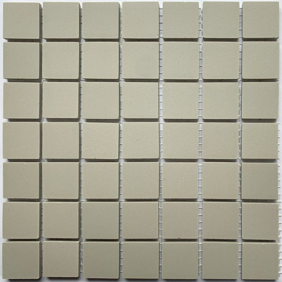 Winckelmans Perle – matte mozaïektegels van 20x20 mm op gaas
