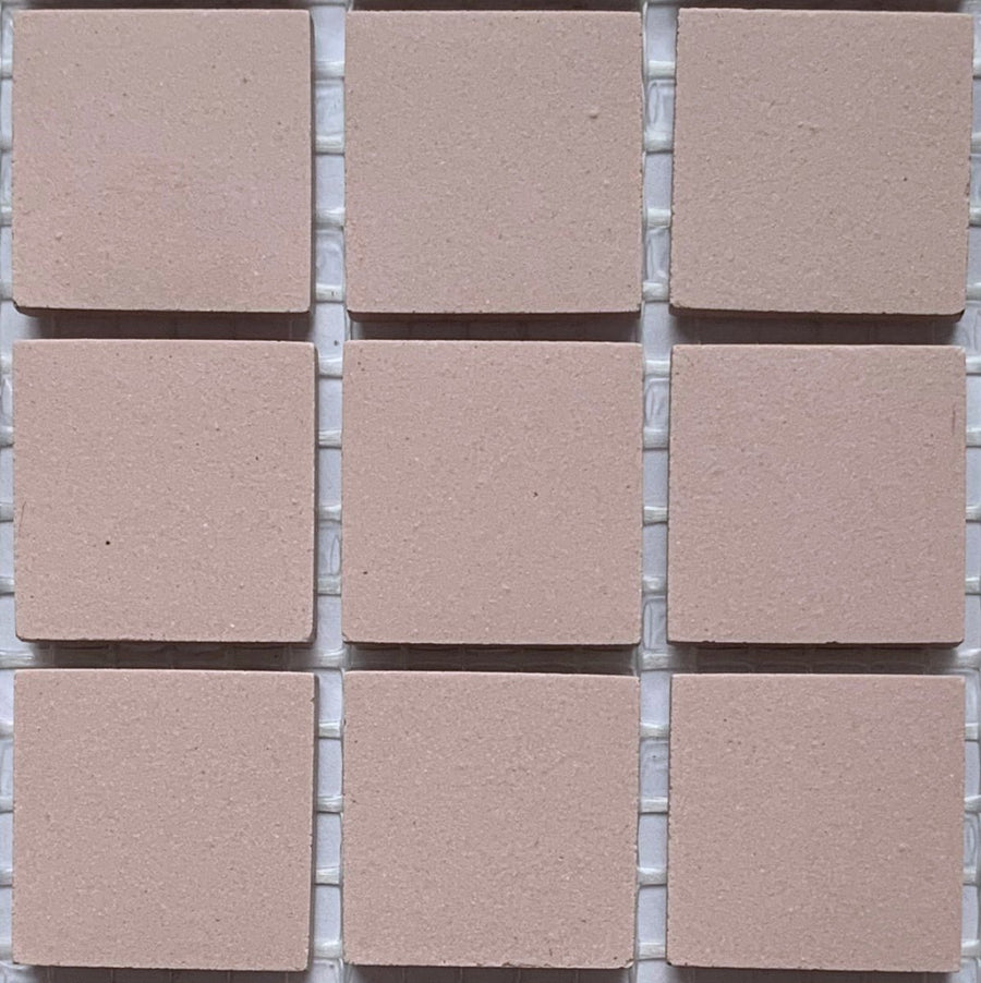 Winckelmans Rose – matte mozaïektegels van 20x20 mm op gaas